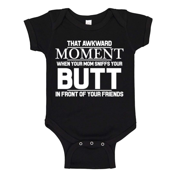 That Awkward Moment When Mom - Baby Body svart Svart - 6 månader