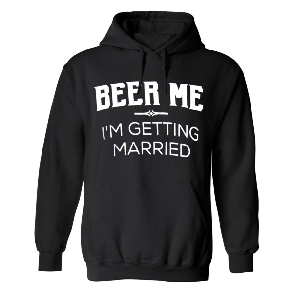 Beer Me Im Getting Married - Hættetrøje / Sweater - UNISEX Svart - 5XL