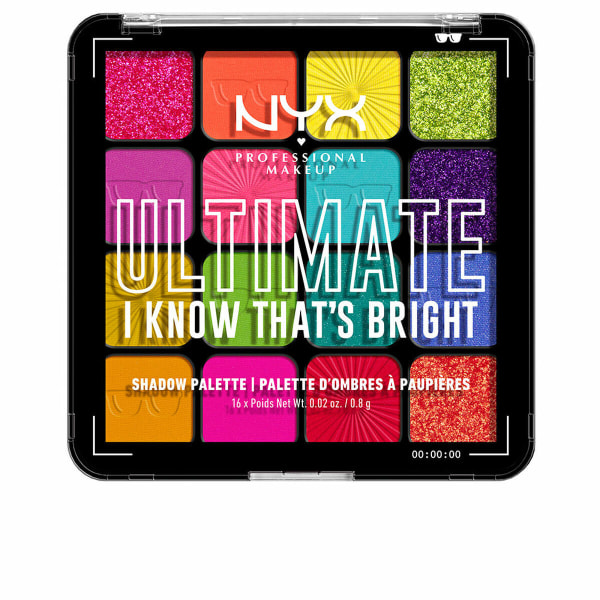 Ögonskuggspalett NYX Ultimate #I know that's bright 16 x 0,83 g