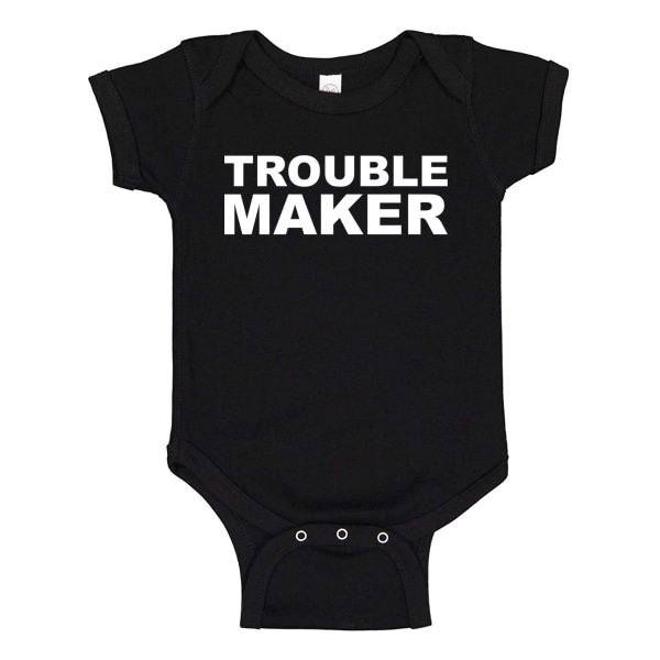 Troublemaker - Baby Body svart Svart - 12 månader