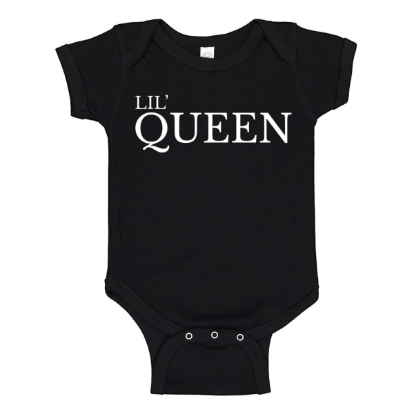 Lil Queen - Babykropp svart Svart - 18 månader