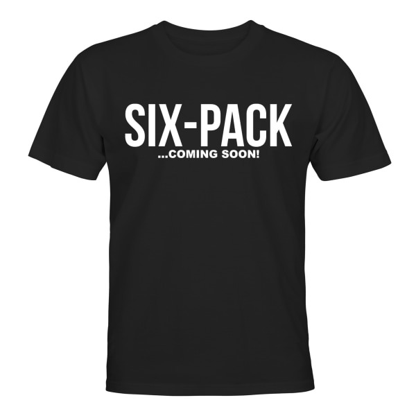Six Pack Coming Soon - T-SHIRT - HERR Svart - L