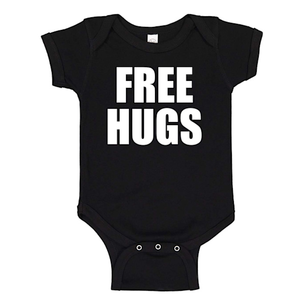 Gratis kram - Baby Body sort Svart - 12 månader