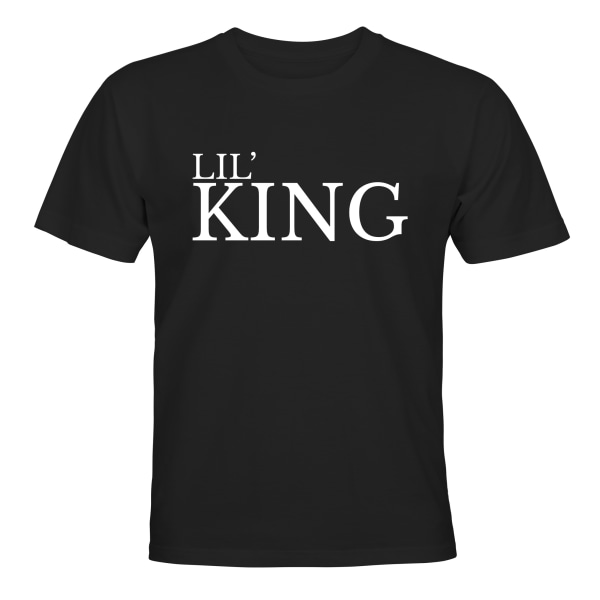 Lil King - T-PAITA - LAPSET musta Svart - 106 / 116