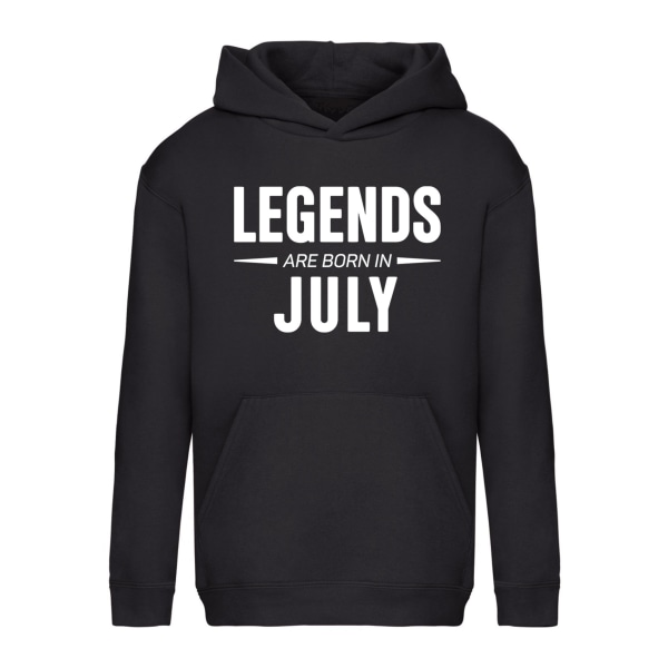 Legends Are Born In July - Hættetrøje / Sweater - BØRN sort Svart - 116