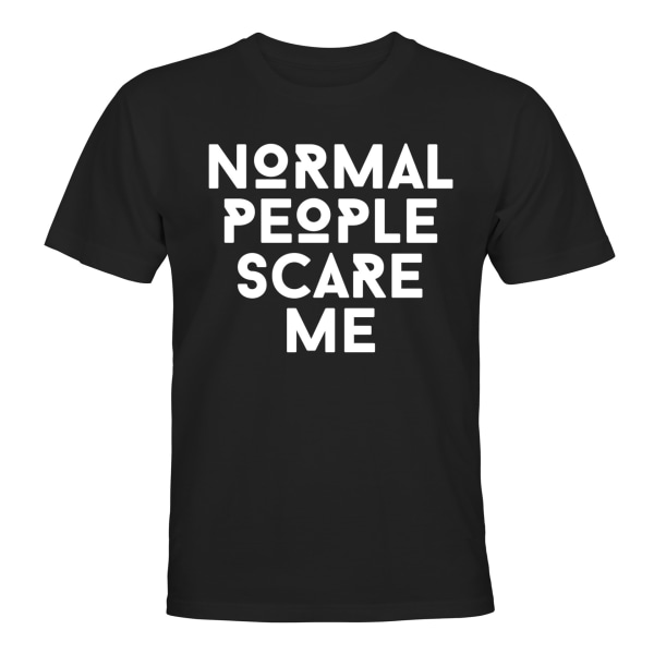 Normal People Scare Me - T-SHIRT - HERR Svart - 2XL