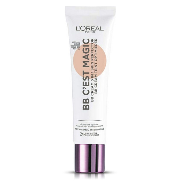 Fuktighetsgivende krem ​​med farge BB Cream C'Est Magig L'Oreal Make U 04-medium