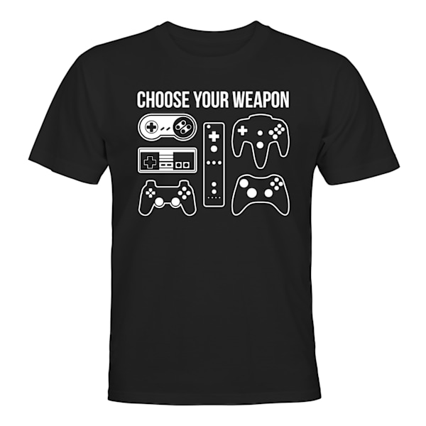 Choose Your Weapon - T-SHIRT - UNISEX Svart - M