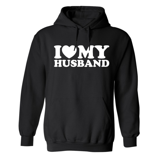 I Love My Husband - Hættetrøje / Sweater - KVINDER Svart - L