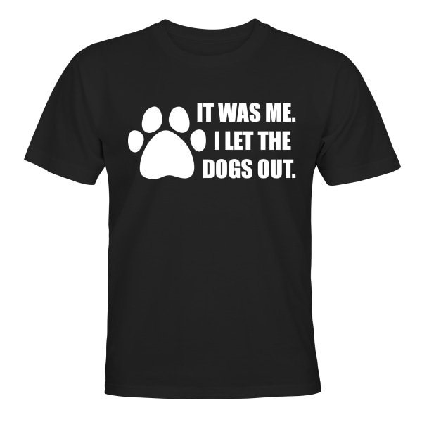 I Let The Dogs Out - T-SHIRT - BØRN sort Svart - 86 / 94