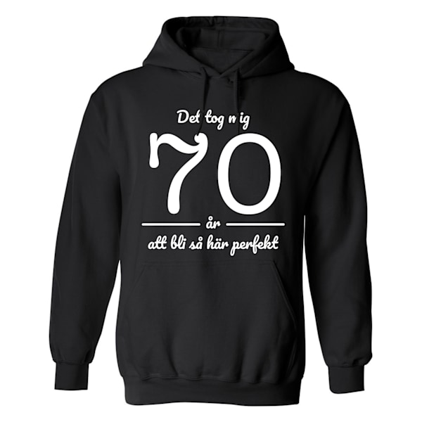 Det Tog Mig 70 år - Hoodie / Tröja - HERR Svart - 4XL