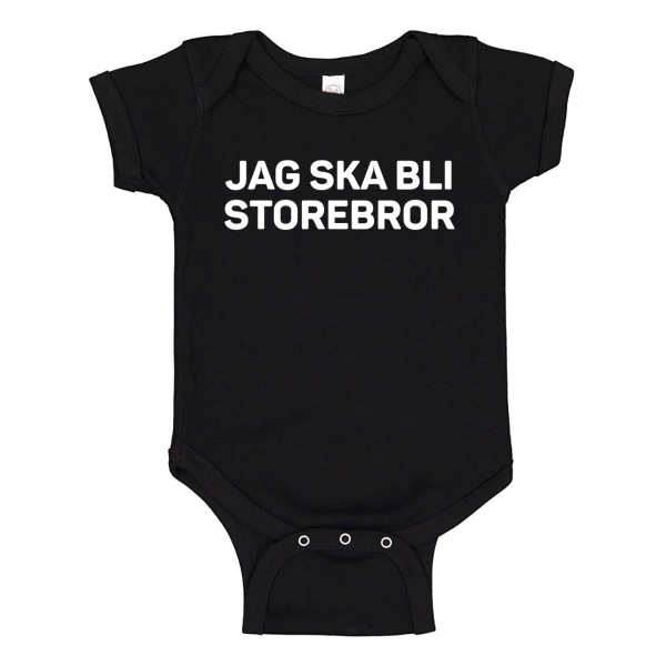 Jag Ska Bli Storebror - Baby Body svart Svart - 24 månader
