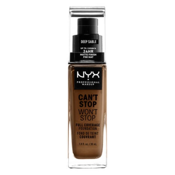 Foundation cream NYX Can't Stop Won't Stop Deep Sable (30 ml)