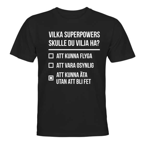 Spis uden at blive tyk - T-SHIRT - MÆND Svart - S