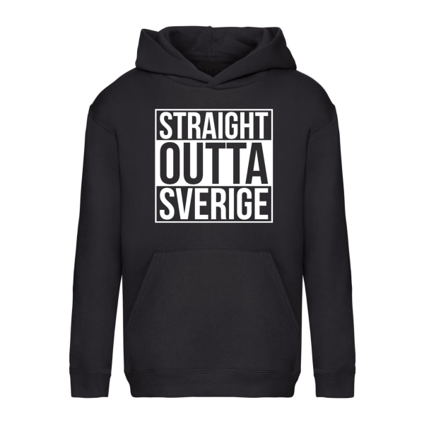 Straight Outta Sverige - Hoodie / Tröja - BARN svart Svart - 116