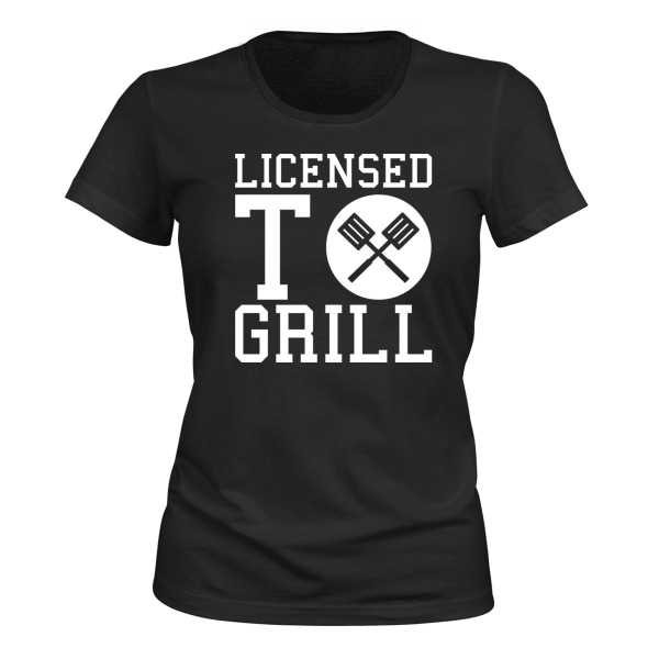 Licensed To Grill - T-SHIRT - DAME svart XL