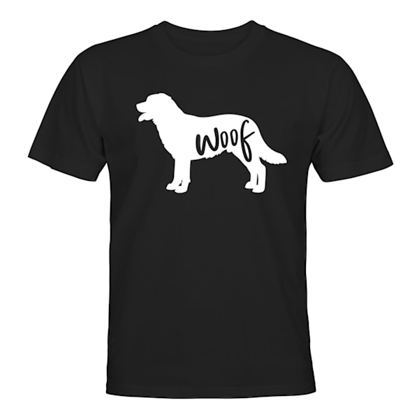 Dog Woof - T-SHIRT - UNISEX Svart - S