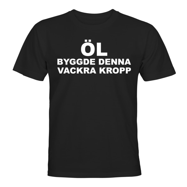 Øl byggede denne smukke krop - T-SHIRT - UNISEX Svart - 5XL