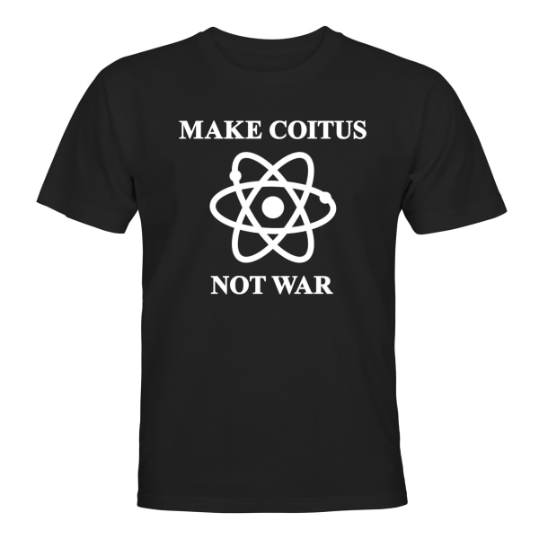 Make Coitus Not War - T-SHIRT - MÆND Svart - 4XL