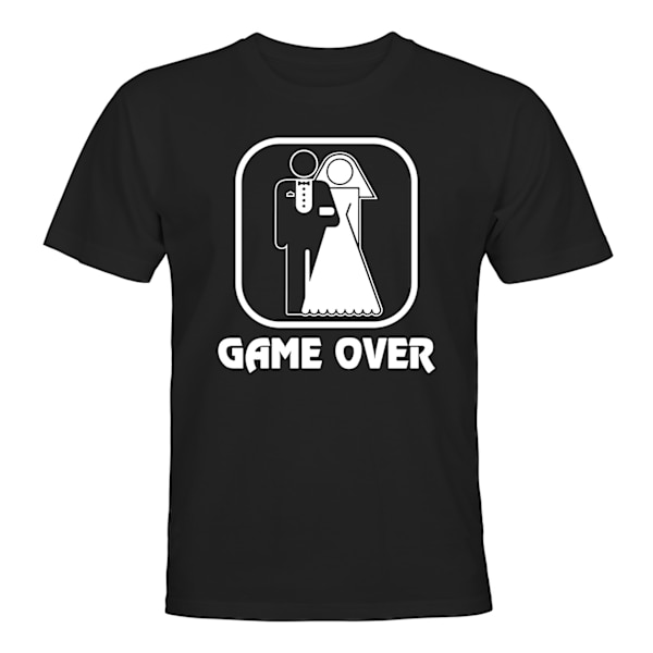 Bride Game Over - T-SHIRT - MÆND Svart - 5XL