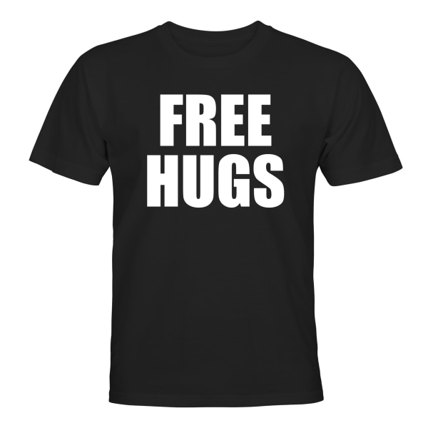 Free Hugs - T-SHIRT - UNISEX Svart - 2XL
