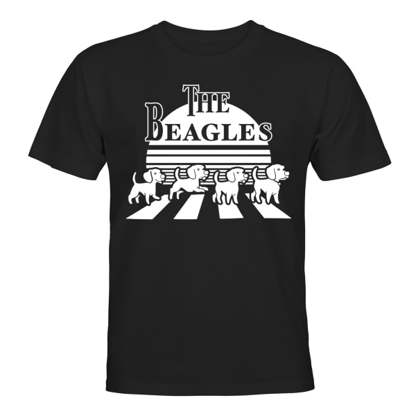 Beagles Beagle Dog - T-PAITA - UNISEX Svart - XL