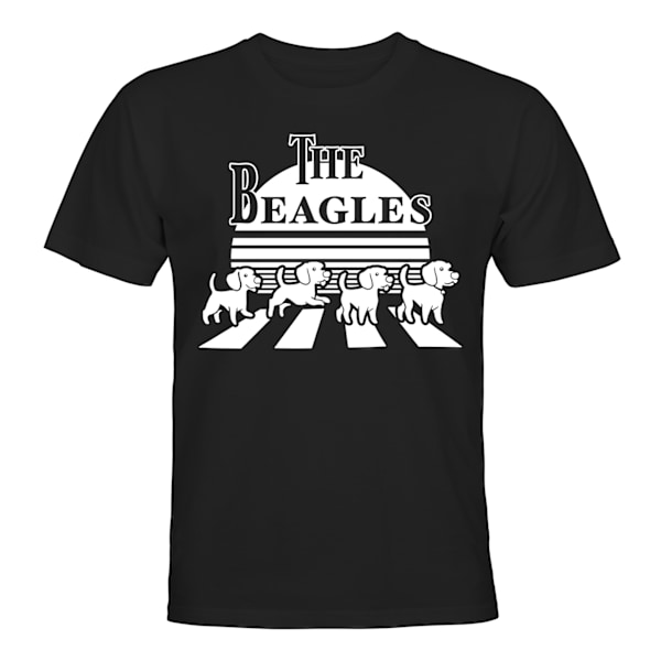 The Beagles Beagle Hund - T-SHIRT - HERR Svart - XL