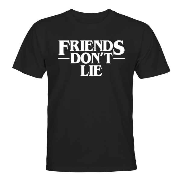 Friends Dont Lie - T-SHIRT - MÆND Svart - S