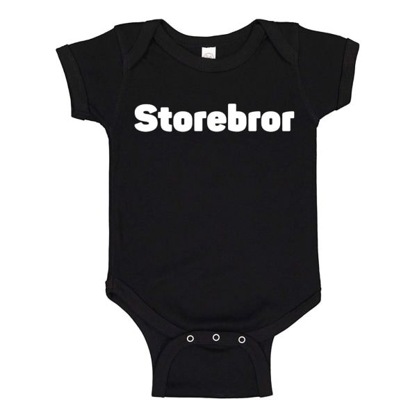 Storebror - Babykropp svart Svart - 24 månader