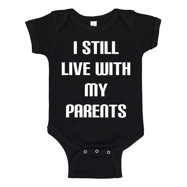 Jeg bor fortsatt med mine foreldre - Baby Body svart Svart - 6 månader