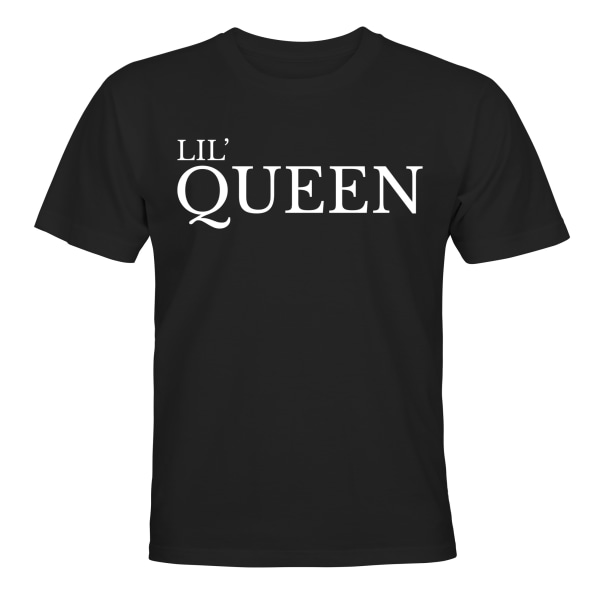 Lil Queen - T-SHIRT - BØRN sort Svart - 118 / 128