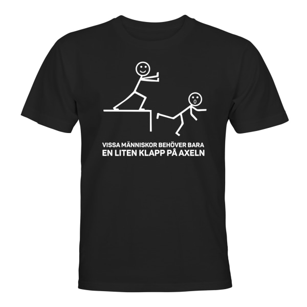 Klapp På Axeln - T-SHIRT - UNISEX Svart - L