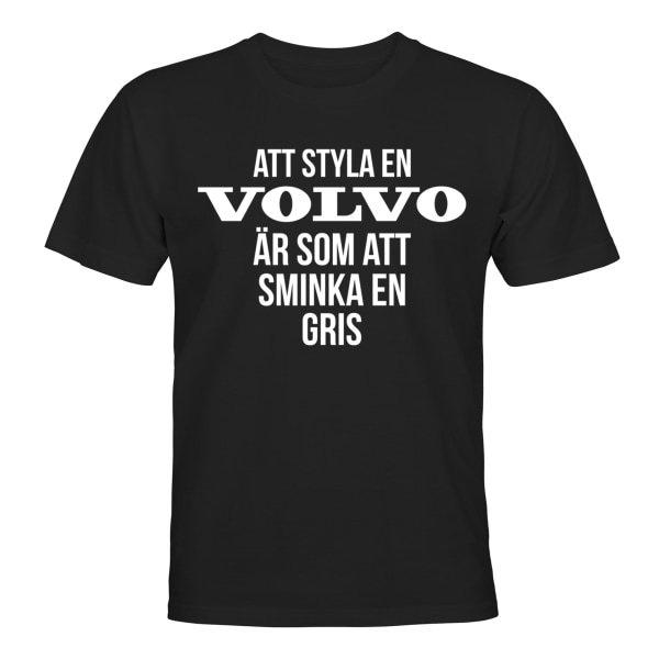Å style en Volvo - T-SHIRT - UNISEX Svart - 4XL