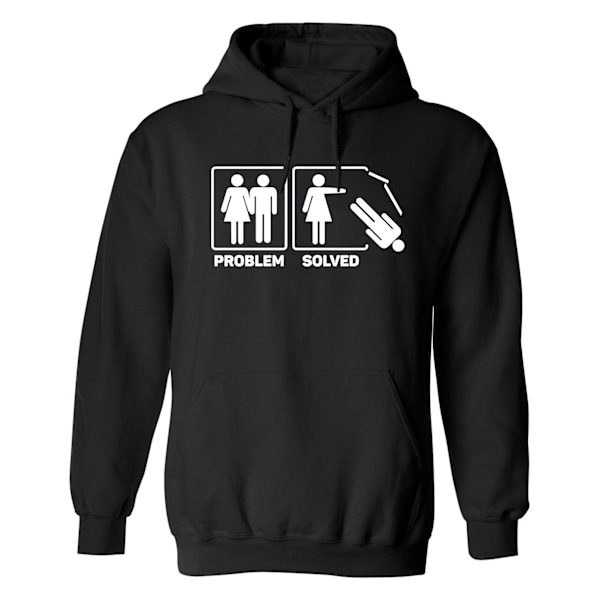 Problem Løst Kjæreste - Hettegenser / Genser - DAME Svart - 4XL