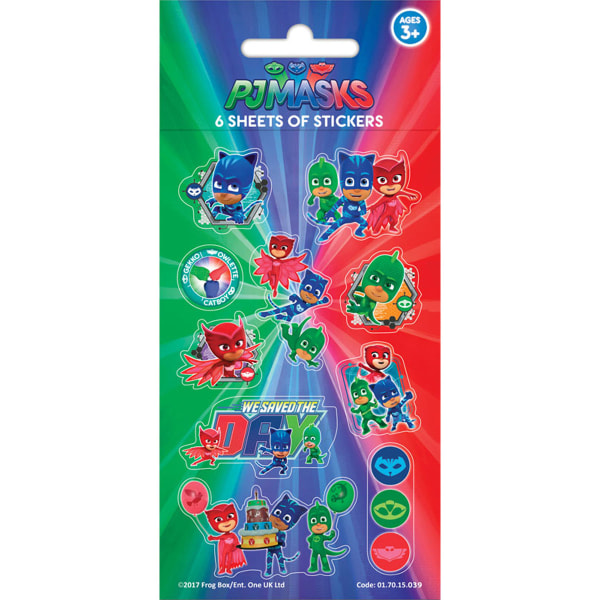 PJ MASKS PARTY - 6 SHEETS STICKERS