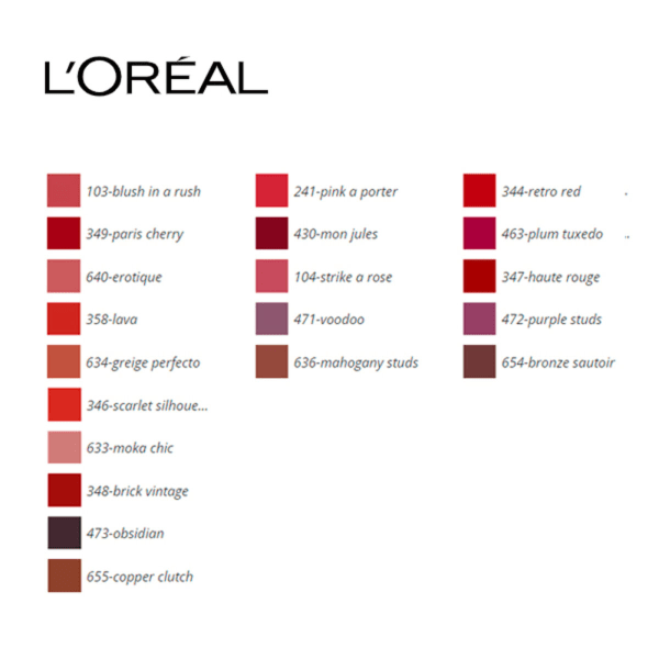 Läppstift Color Riche L'Oreal Make Up (4,8 g) 3,6 g 633-moka chic