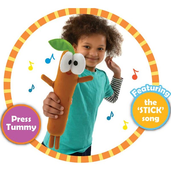 HEY DUGGEE SINGING STICKY STICK STICK SOFT TOY