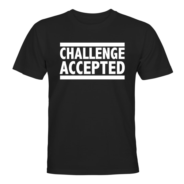 Challenge Accepted - T-SHIRT - UNISEX Svart - XL