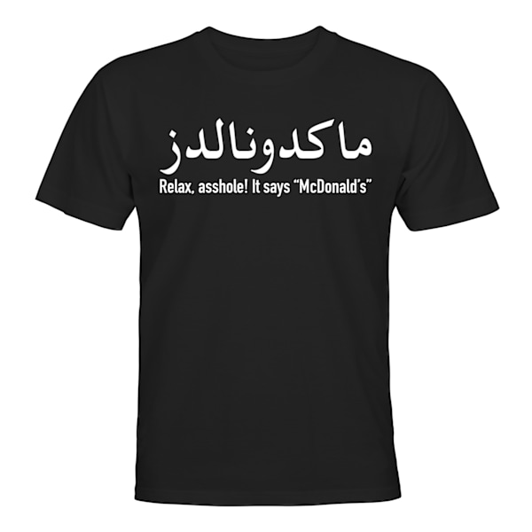 It Says McDonalds - T-SHIRT - HERR Svart - M
