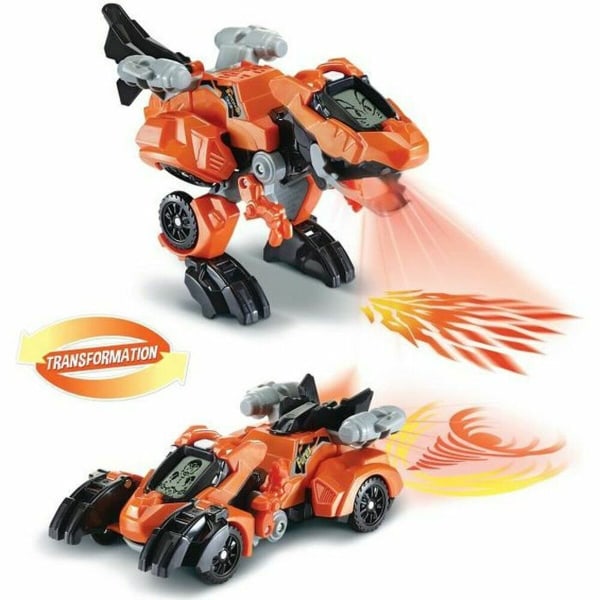 Lille legetøjsbil Vtech Dinos Fire - Furex, The Super T-Rex Orange