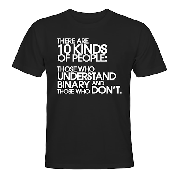 Binary Knowledge - T-SHIRT - UNISEX Svart - XL