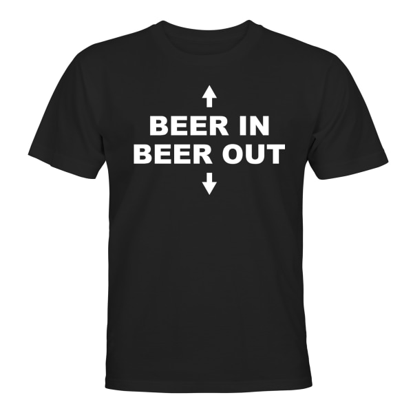 Beer In Beer Out - T-PAITA - MIESTEN Svart - 3XL