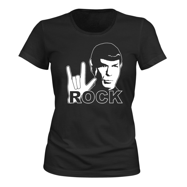 Spock Rock - T-SHIRT - DAME sort M