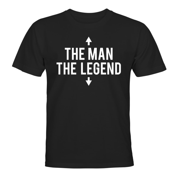 The Man The Legend - T-SHIRT - UNISEX Svart - 2XL