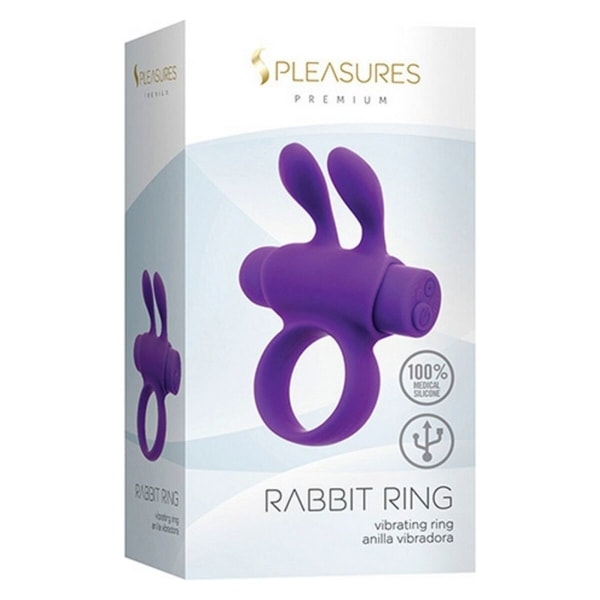 Penisring S Pleasures Rabbit Violet