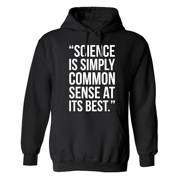 Sund fornuft når det er bedst - Hættetrøje / Sweater - MÆND Svart - 4XL