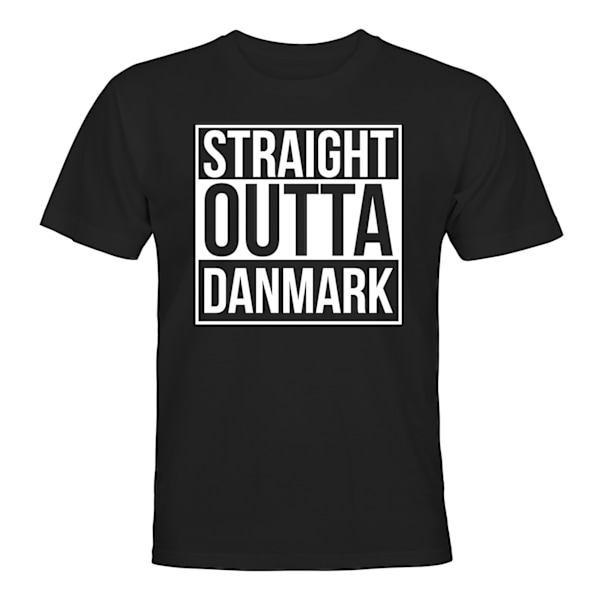 Straight Outta Denmark - T-PAITA - MIESTEN Svart - L