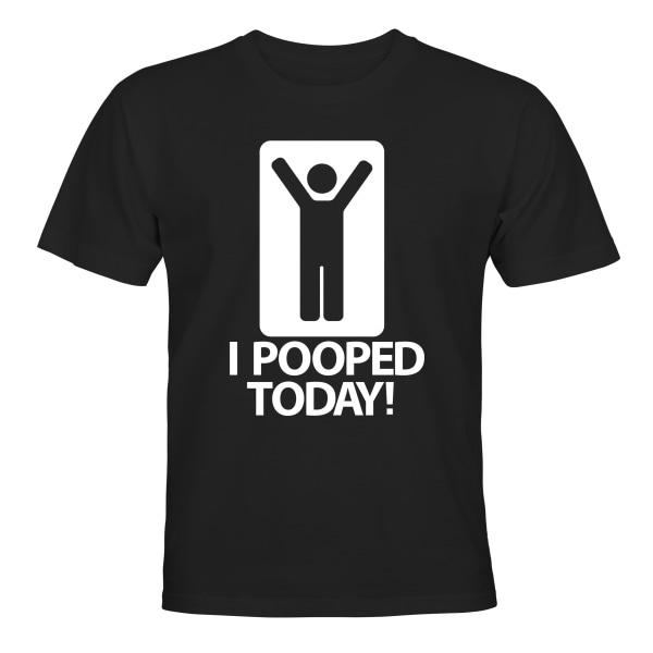 I Pooped Today - T-SHIRT - BØRN sort Svart - 118 / 128