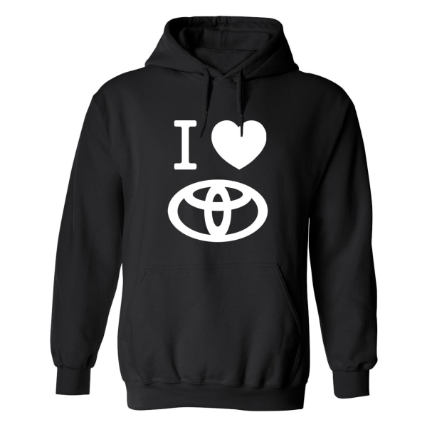 Toyota - Hættetrøje / Sweater - HERRE Svart - 3XL