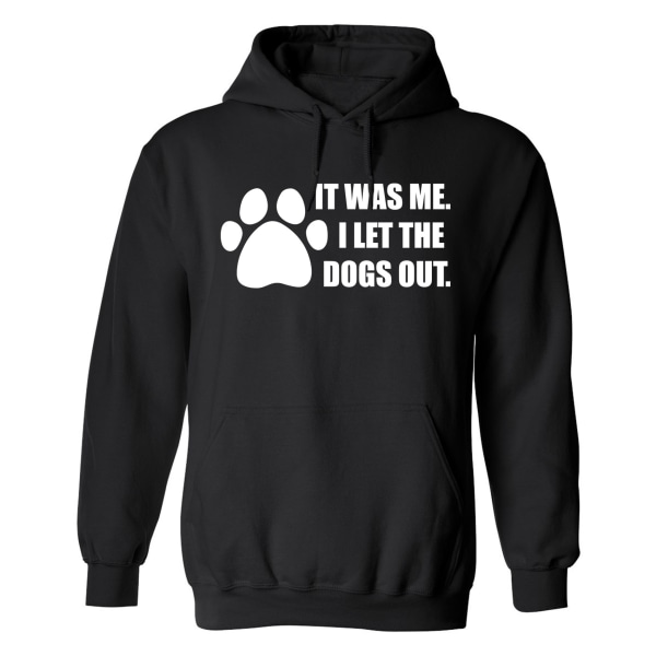 I Let The Dogs Out - Hættetrøje / Sweater - MÆND Svart - 2XL